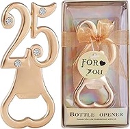 36 Pack Creative Bottle Openers for 25th Birthday Party Favors or 25 th Wedding Anniversary Party Gi