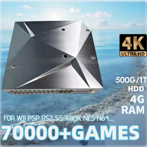P88 Retro Game Console 500G/1T HDD 70000+ Games Dual System Win11 & Batocera Plug and Play for Wii P
