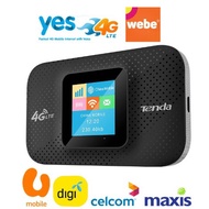 TENDA 4G185 4G LTE Portable MiFi Modem For Webe YES Maxis Celcom Umobile