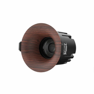 【SPOT EXPRESS】 Embedded walnut wood grain retro LED downlight with Chinese style / anti-glare ceilin