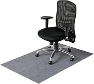 Elecom FB-CM01GY-AZ Chair Mat, 35.4 x 55.1 inches (90 x 140 cm), Thickness 0.2 inches (4 mm), Non-sl