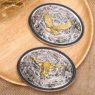 adawnshygu Long Horn Bull Eagle Western Belt Buckle Golden Texas Cowboy Western Buckles MY