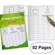 52 Pages ABC Letter Tracing Workbook, Includes Calligraphy Practice Paper, Handwriting Practice Book