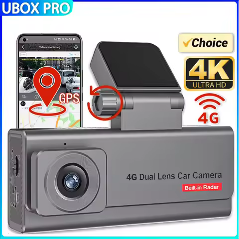 4G Dash Cam Front and Rear 4K Dual Dash Cam Car Camera Mini Dashcam for Cars Night Vision Built-in G