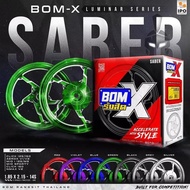 Bom Rangsit BomX Saber Version 2 Cnc Mags Mio 125/M3 Mio/Sporty 14s 5 Spokes