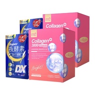 【Simply新普利】Super超級夜酵素DX 30錠/盒(x2盒) 楊丞琳代言推薦 鍾明軒推薦 Tommy大高人推薦+【m2美度】超能膠原水光飲8入/盒(x2盒) 孫藝珍推薦 女人我最大節目 小布老師推薦