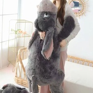 45/65cm Cute Cartoon Eeyore Lying Plush Toy Soft Fluffy Stuffed Donkey Doll Animal Pillow Bedroom Be