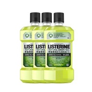 李施德林 - 0%酒精 綠茶ZERO配方 漱口水 500ml × 3支裝 (平行進口)