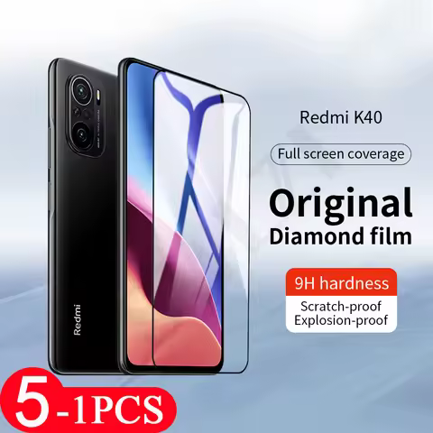 5-1Pcs Glass for Redmi K40 pro plus K30 Ultra K30i K30S K20 note 10 5G pro max 10s 10X 4G screen pro