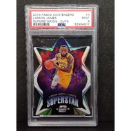 Optic Contenders 2019 Superstar Die-Cuts Lebron James Silver PSA 9 nba card