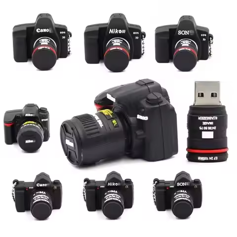 Creative Cartoon Camera Usb Flash Drive 128GB 32gb Pen Drive 4gb 8gb 16g 64g Pendrive U Disk 128gb F