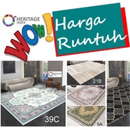 Karpet 5XL XXXXXL 300cm x 200cm Heritage Janji Gulung 5D Velvet Carpet Rug Mat Carpet 3D Permaidani