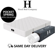 [BULKY] [Express Delivery] HOTEL Deluxe Mattress | Luxury Mattress Use by Luxury 5 Star* Hotels | 5 Zoned Pocket Springs | Latex, Memory Foam, Advanced Cooling Features Spring Mattress | Re-create The Luxury Hotel Bed Single, Super Single, Queen, King