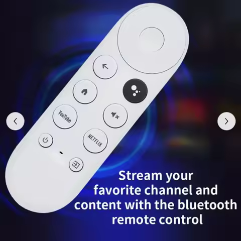 Google Chromecast Remote Control Replacement G9N9N Voice Streaming Media Player 4K Snow White