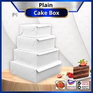 ( Big Sale) Plain Cake Box Without Window / White Cake Box / Kotak Kek / Kotak Kek Lapis