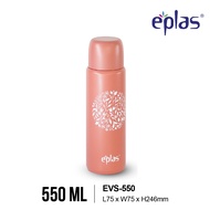 EPLAS THERMAL Flask 550ml Stainless Steel S/S 316Trendy Flask With 2 Functional Cup Lip Portable Tra