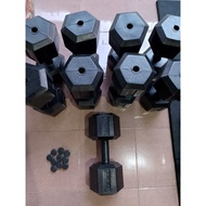 Empty 12.5kg hexagonal dumbbell barbell 1pcs plus lid