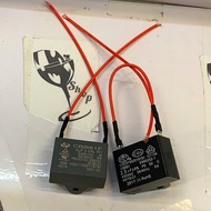 2-pin plug capacitor CBB61 450v 2.5uf, CBB61F 250v 4uf for electric fan installation, small motor, e