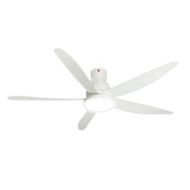 KDK DC CEILING FAN WITH LED LIGHT AND REMOTE 1.5M U60FWL LONG ROD (WHITE) - INSTALLATION CHARGES APPLIES