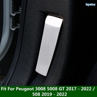 Lapetus Interior Parts For Peugeot 3008 5008 GT 2017 - 2022 / 508 2019 - 2022 Front Engine Hood Button Decor Strip Cover