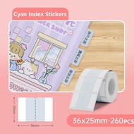 【Index Label】NIIMBOT B21/B1/B3S Bookmark Paper Marks Stickers Label Paper Waterproof Name Sticker