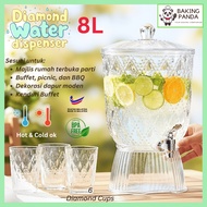 B.Panda 8L Diamond Water Dispenser with 6 Cups/ Balang Air BPA Free/ Dispenser Air Crystal Diamond/ 