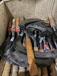 Arit/sabit rumput asli pande bahan baja asli sepuhan