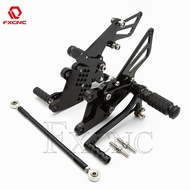 MoCNC Adjustable Motorcycle Rearset Footrest Rear Set Footpeg Foot Pegs For KAWASAKI ZX10R ZX-10R ZX