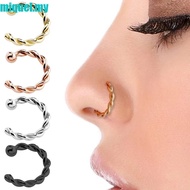 MIQUEL Fake Nose Ring Body Jewelry New Fake Septum Fake Piercing Copper Girls Men Titanium Ring