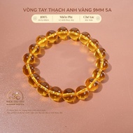 Jade Dan Tam - 9mm 5A Yellow Quartz Bracelet - Metal Element & Earth Element