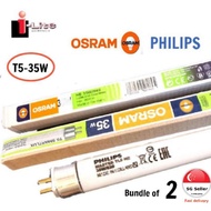 T5 LIGHT TUBE [2PCS ] PHILIPS/OSRAM TUBE F8T5-35W T5 LINEAR FLUORESCENT LONG TUBE