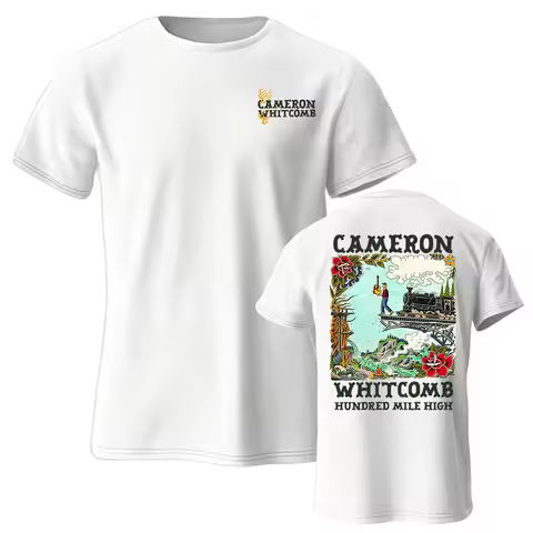 Hundred Mile High T-Shirt CAMERON WHITCOMB Design Graphic Merch Short Sleeve Cotton Summer Tshirts F