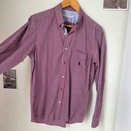 Purple Plaid Shirt With Chest Size US Polo Assn. 38
