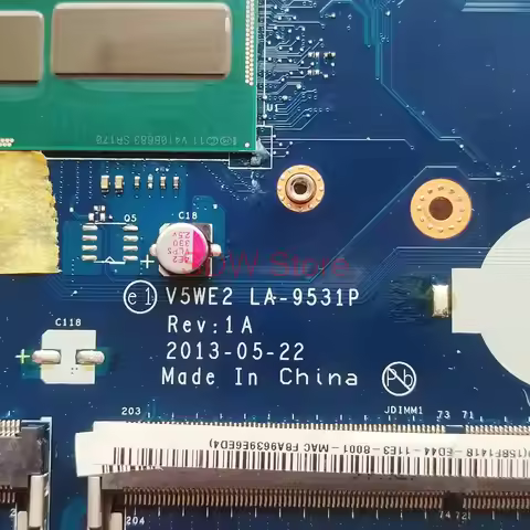 V5WE2 LA-9531P Mainboard For ACER Aspire E1-572G E1-572 E5-572 E5-572G Laptop Mainboard LA-9531P SR1