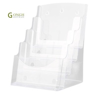 A5 Acrylic Brochure Display Stand Rack Flyer Holder Magazine Organizer