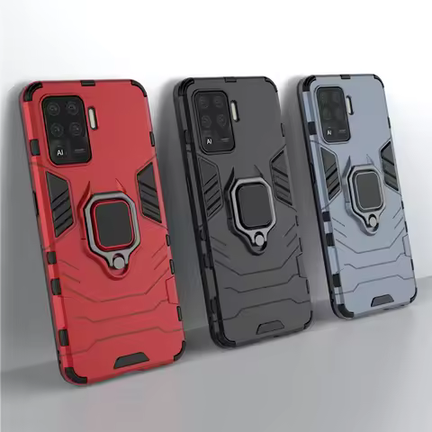 For Cover OPPO Reno 5 Lite Case For Reno 5 Lite Coque Kickstand Shockproof PC Car Holder Magnetic Ca