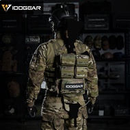 IDOGEAR Small Steel Scorpion Tactical Vest Hump Zipper Back Plate Bag JPC CPC AVS Vest Rear Bag Tact