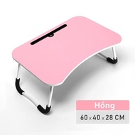 Smart Design Folding Study Desk - Smart Desk - Laptop Desk with Slot for Ipad