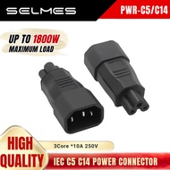 IEC C14 C5 Power Adapter Socket Power Connector For Power Supply  Printer Pc Desktop Camera -SELMES