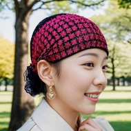 Mũ Trùm Đầu Lưới Vuông Thoáng Khí Mới Có Lụa Sáng Mũ Che Tóc Mỏng Thời Trang Mũ Trùm Đầu Che Tóc Bạc