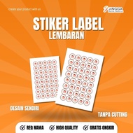 [ORANGE] Cake Jar Stickers | Cake Packaging Labels| Cake Packaging Stickers | Custom Cake Label Stic