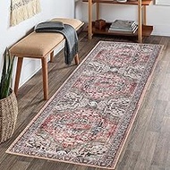 Superior Indoor Runner Rug, Cotton Backing, for Kids or Pets, Entry, Kitchen, Hallway, Machine Washa