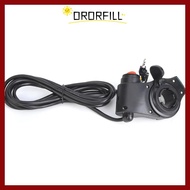 ORORFILL Electric Bike Thumb Throttle, LED Digital Display Scooter Thumb Throttle, Durable Black Eas