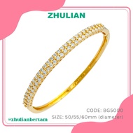 ZHULIAN Gold Plated Bangle BG5000 Gelang Tangan Batu Zhulian