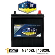 Bateri Kereta Otopower NS40ZL 40B19L/ 40B20L/ 46B20L For Perodua Kancil, Myvi, Viva, Axia, Alza,Keli