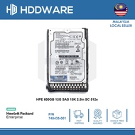 HPE 600GB 12G SAS 15K 2.5in SC 512e HDD // 748387-B21 // 748435-001