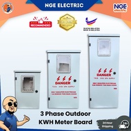 TNB | GEB Outdoor KWH Meter Box 1-3 Phase | Heavy Duty Metal Meter Enclosure | GEB Approved