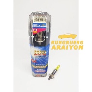 H1 12V Yellow Glass Bulb Light 100W-155W 6000K B-TECH 1 Pair Halogen H1