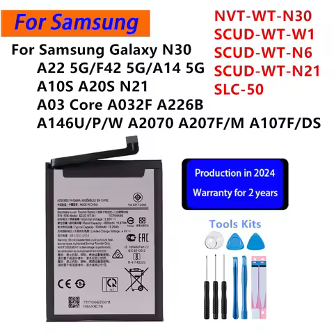 Brand New Battery For Samsung Galaxy A22 5G A226B F42 5G A14 5G N30 N21 A10S A20S A2070 Honor Holly 