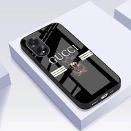 HP Oppo A38 A18 Glass Softcase - Oppo A38 A18 Cellphone Case - Oppo A38 A18 Glossy Glass Softcase - 